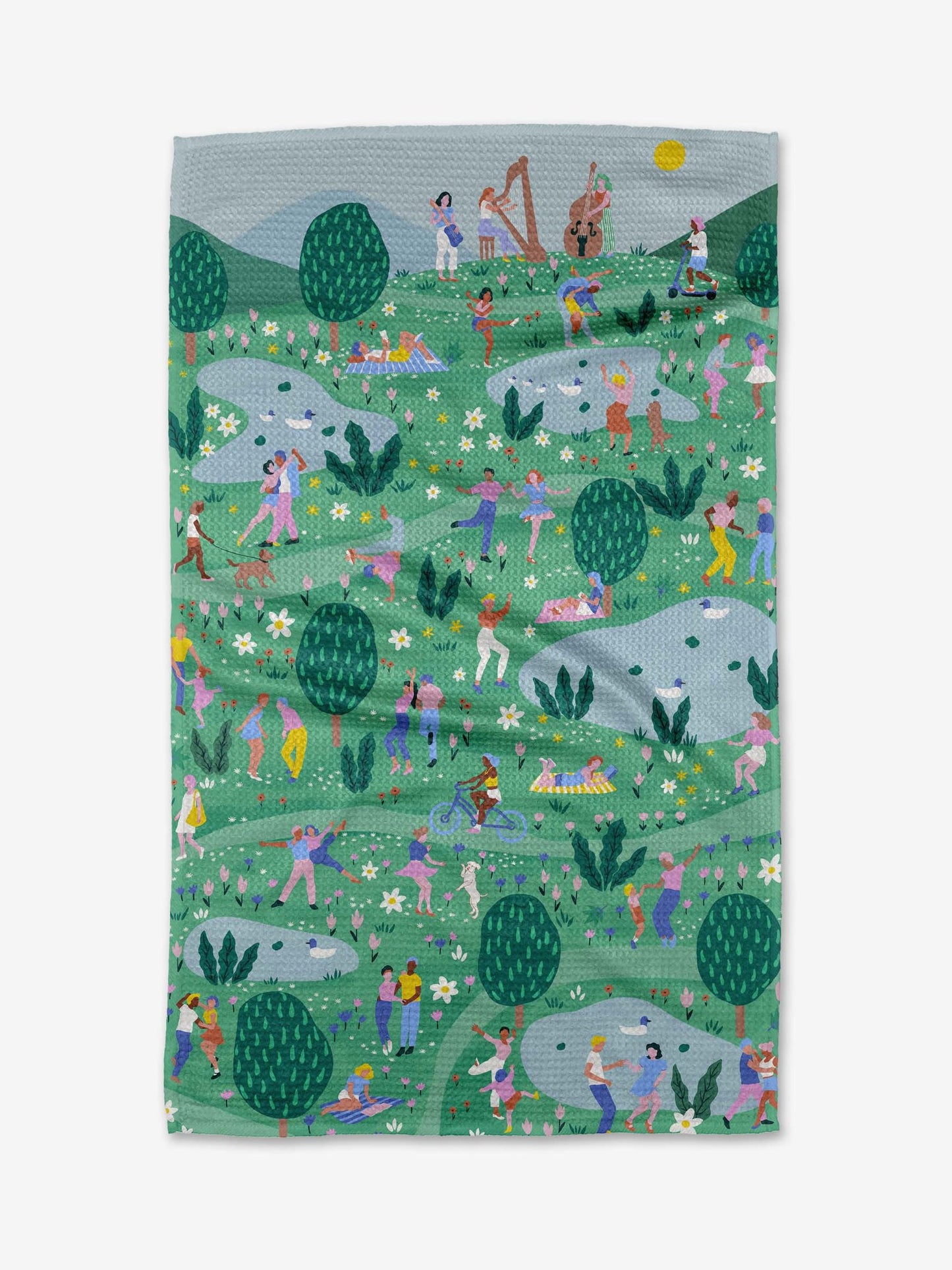 Spring Festival Tea Towel
