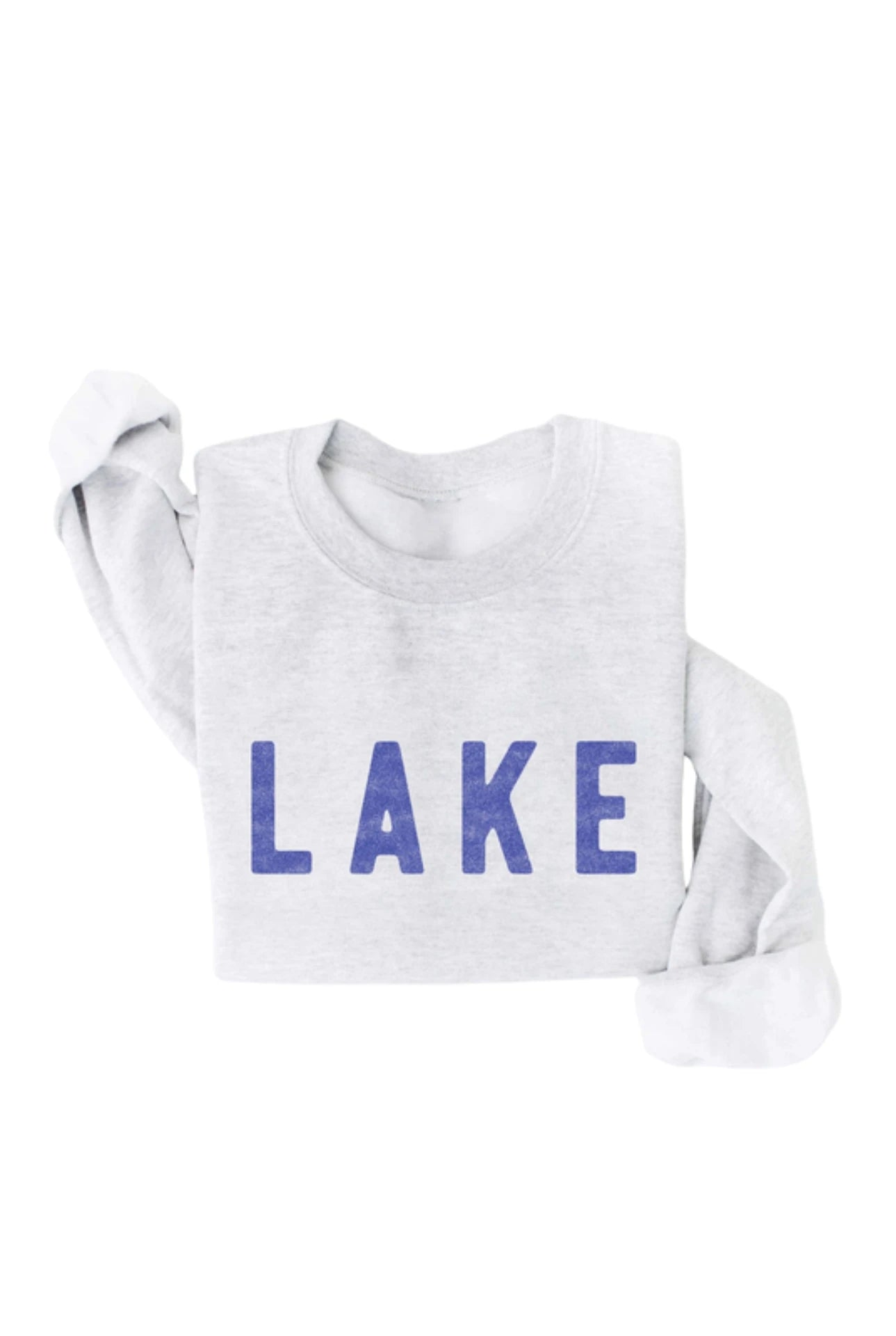 White Heather LAKE Sweatshirt (Super-Soft)
