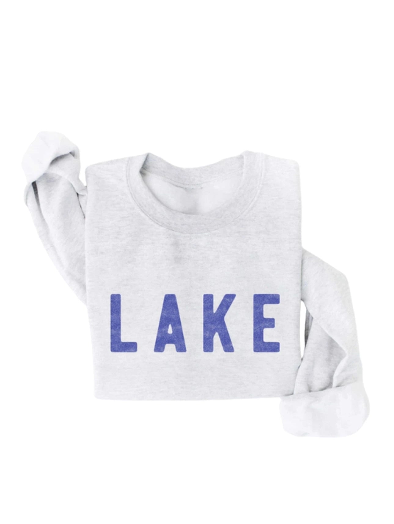 White Heather LAKE Sweatshirt (Super-Soft)