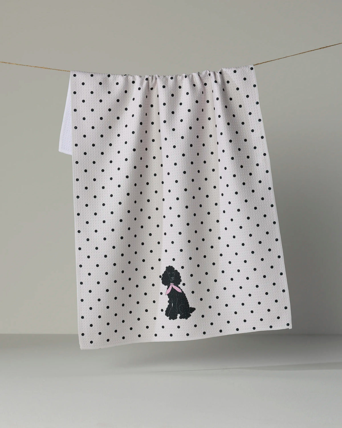 Poodle Charm Tea Towel