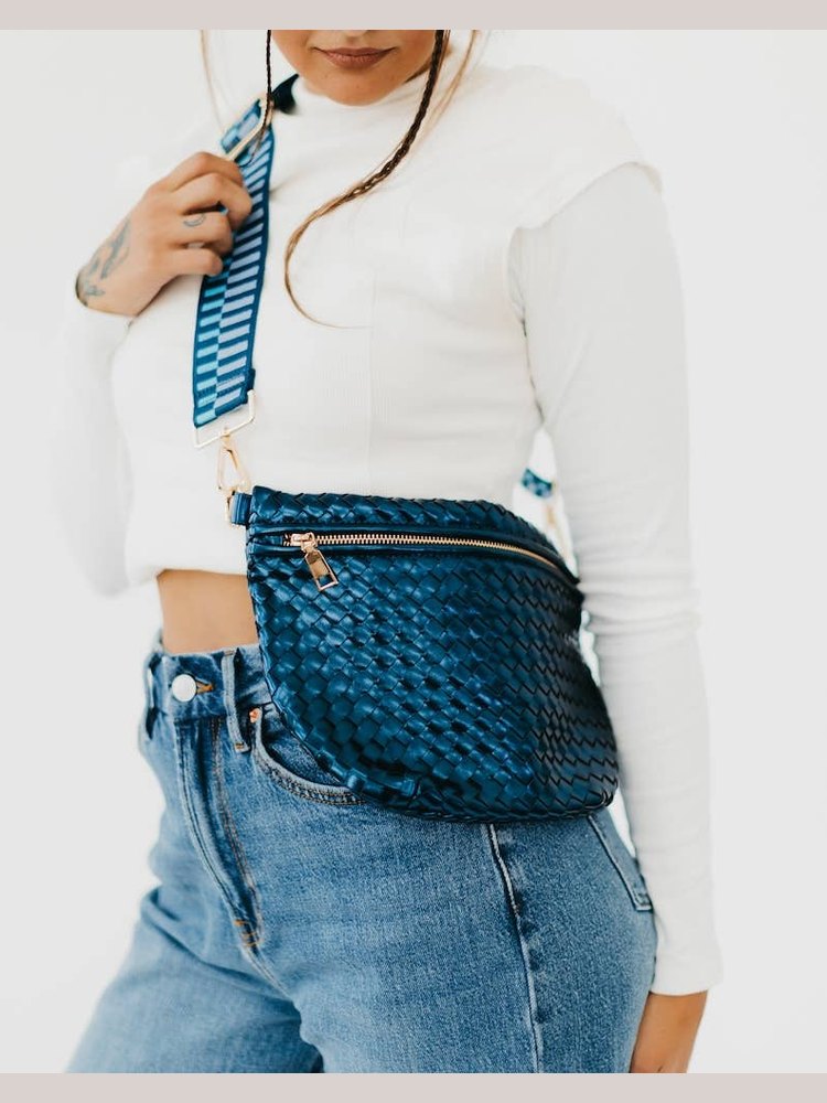 Westlyn Woven Bum Bag: Denim Blue