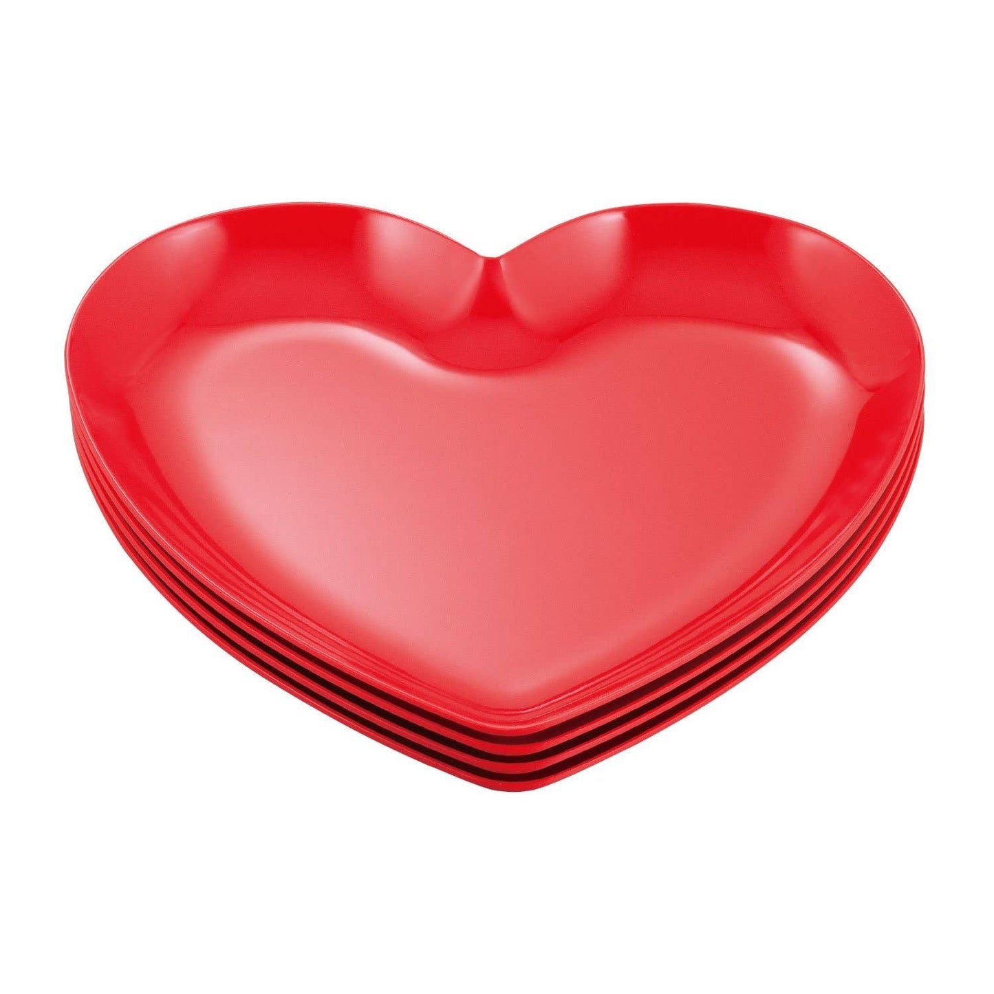 Heart Melamine 8 1/2" Plate (pack of 4)