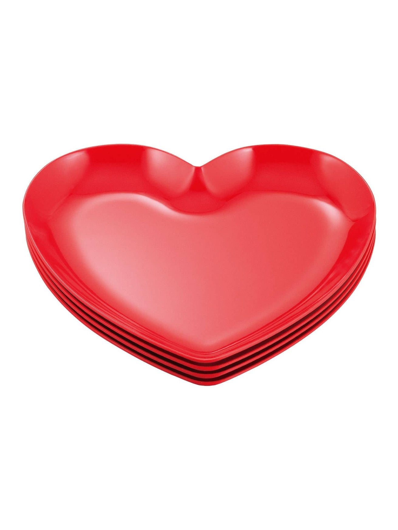 Heart Melamine 8 1/2" Plate (pack of 4)
