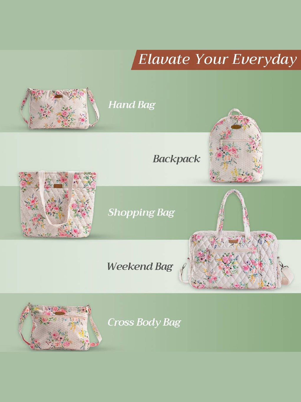 Canvas Tote Bag 100% Cotton Sweet Rose Lavender - Lush