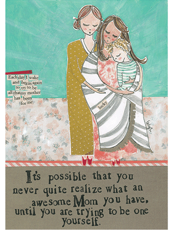 AWESOME MOM | CURLY GIRL EVERYDAY GREETING CARD: None
