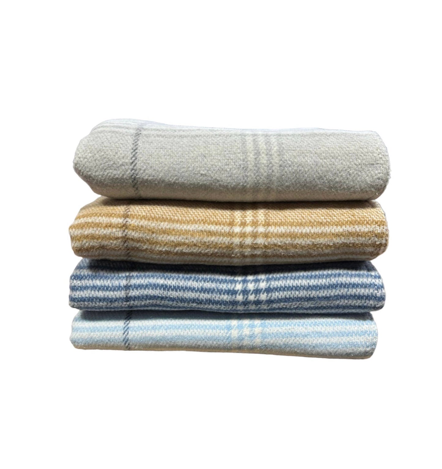 Windowpane Plaid Throw (Sky)