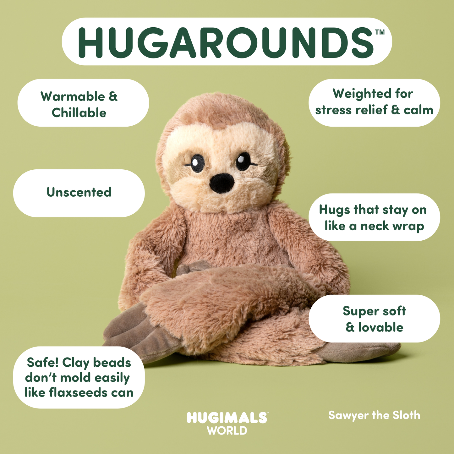 New! Hugarounds Sawyer the Sloth
