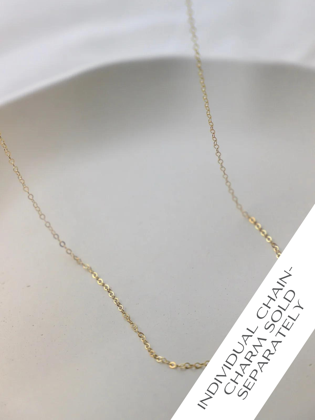 GOLD FILLED CABLE CHAIN: 16"