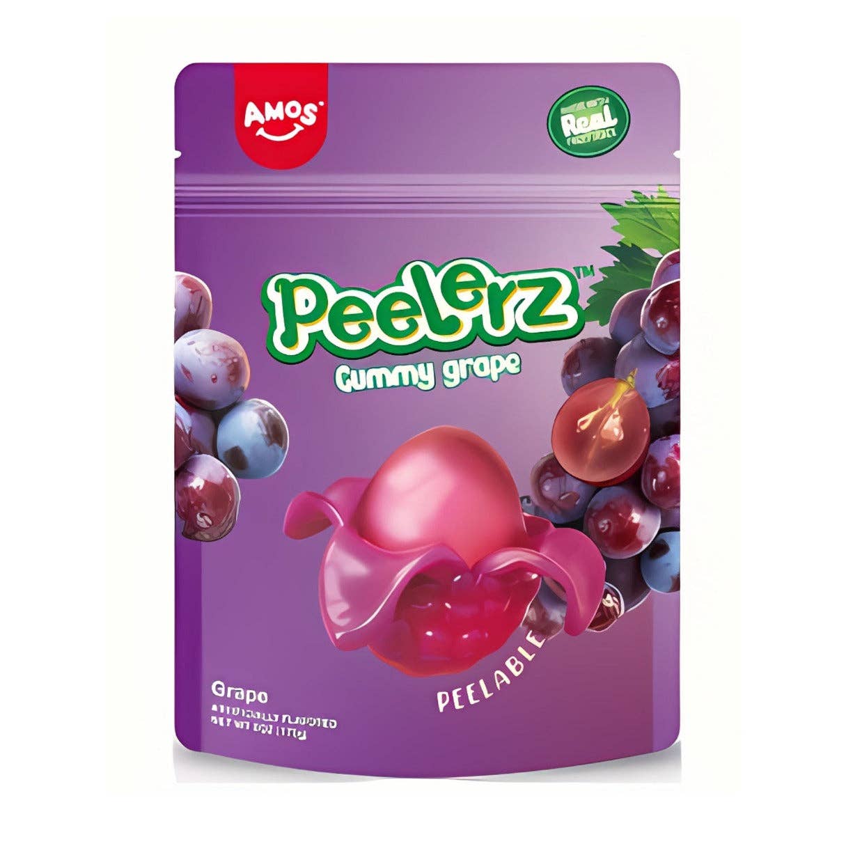 Amos Peelerz Gummy Grape 6oz bag