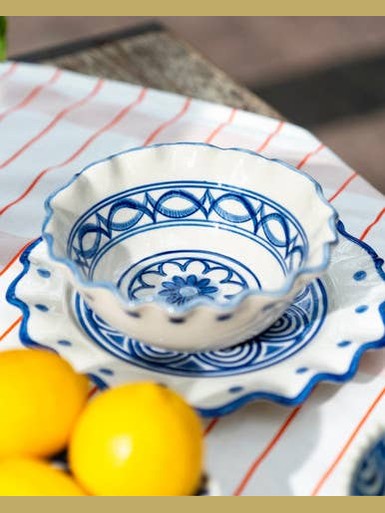 Majolica Waves Bowl 16 cm