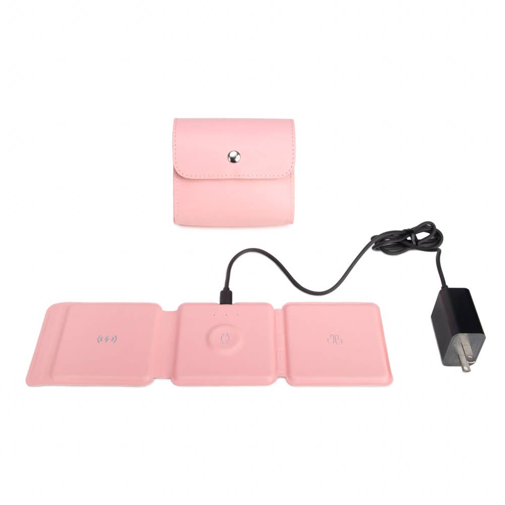 Ellis 3-in-1 Fast Charging Foldable Pad: Black-3616