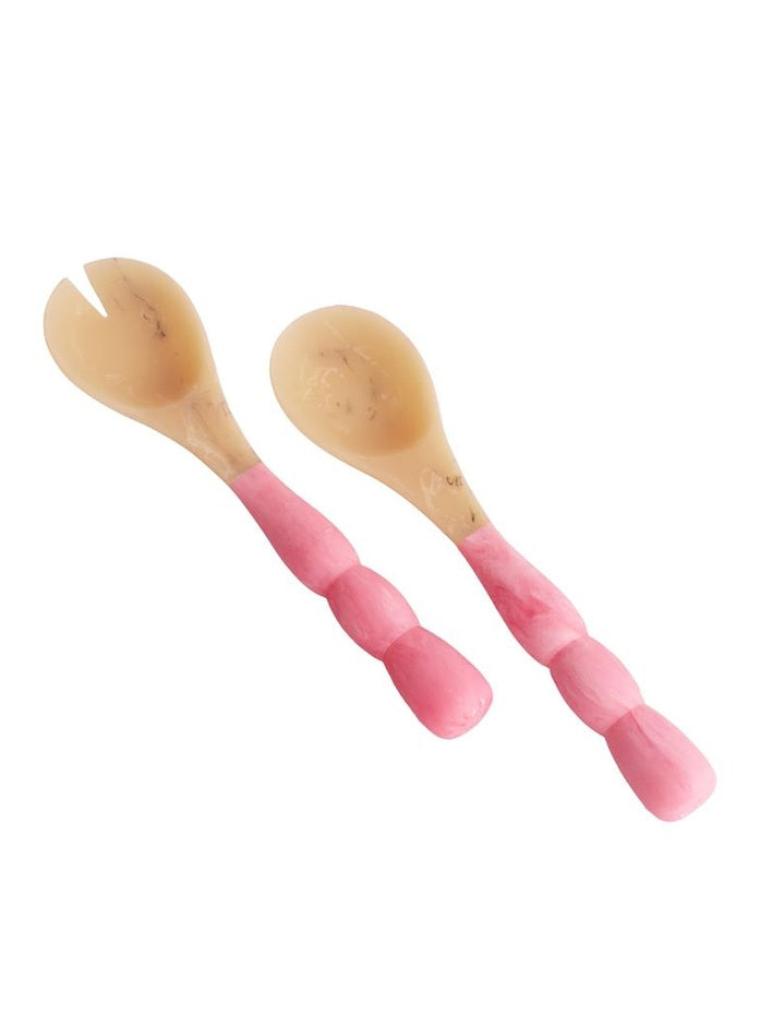 Resin Sorbet Salad Servers (Raspberry)