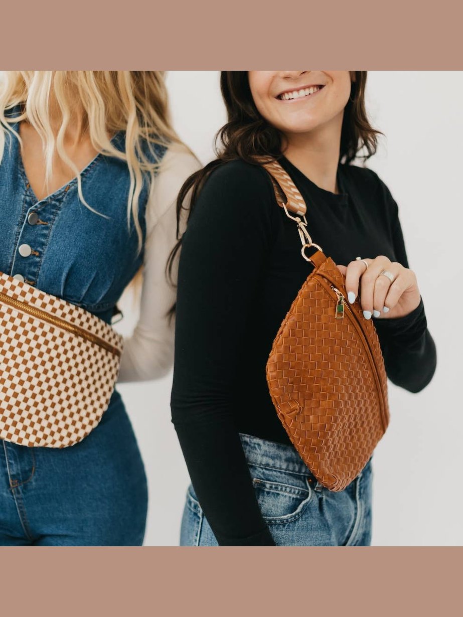 Westlyn Woven Bum Bag: Brown
