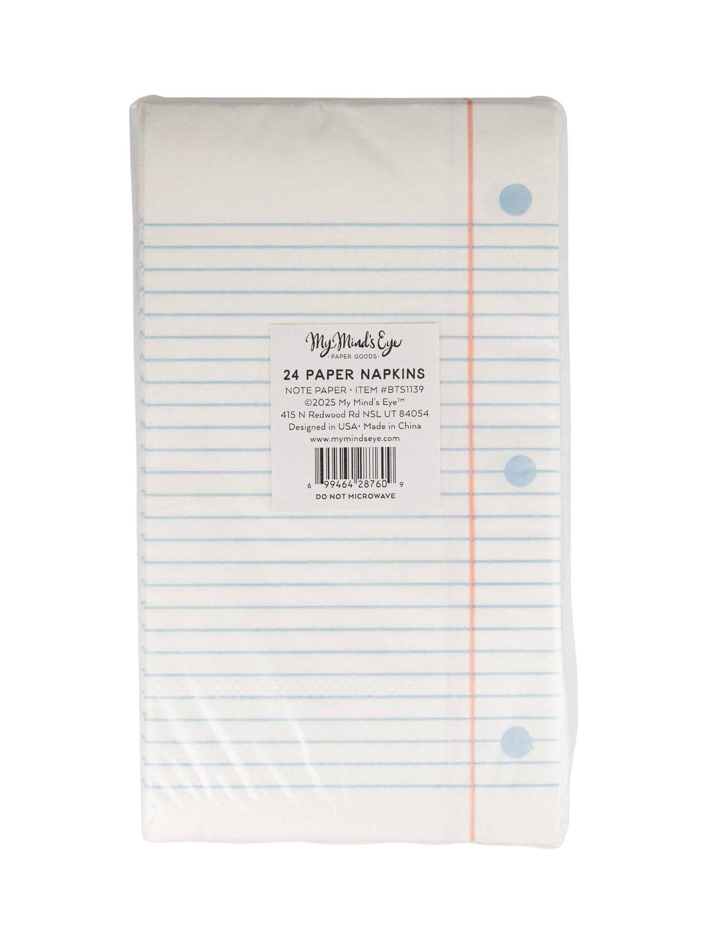 Notebook Paper Dinner Napkin (24ct)