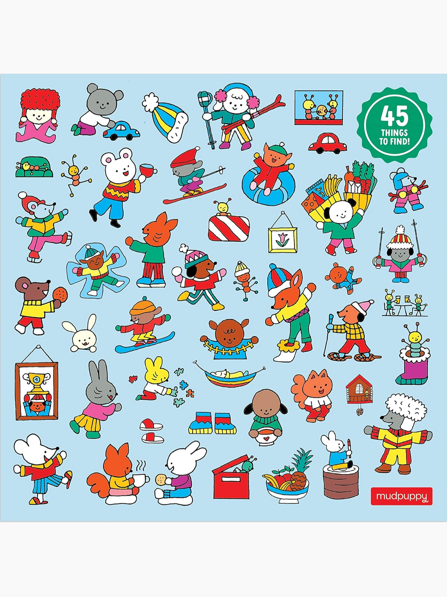 Mudpuppy Winter Chalet 500 PC Search & Find Puzzle