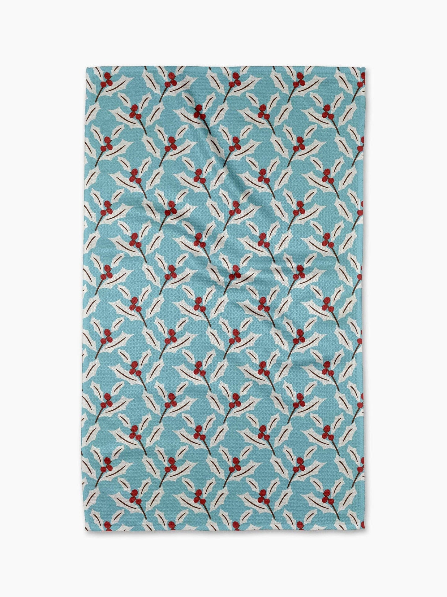 Winter Holly Tea Towel