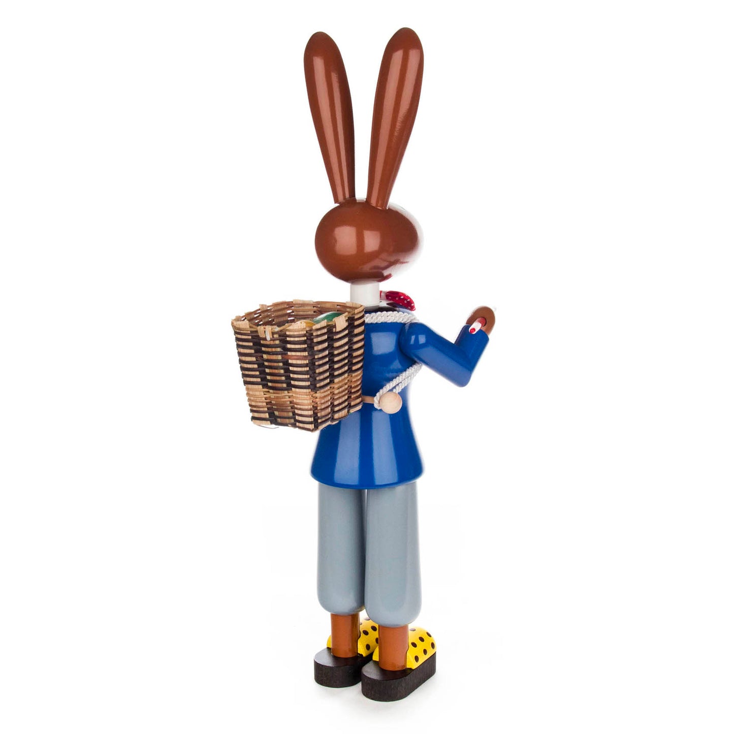 German Rabbit Painter in Blue