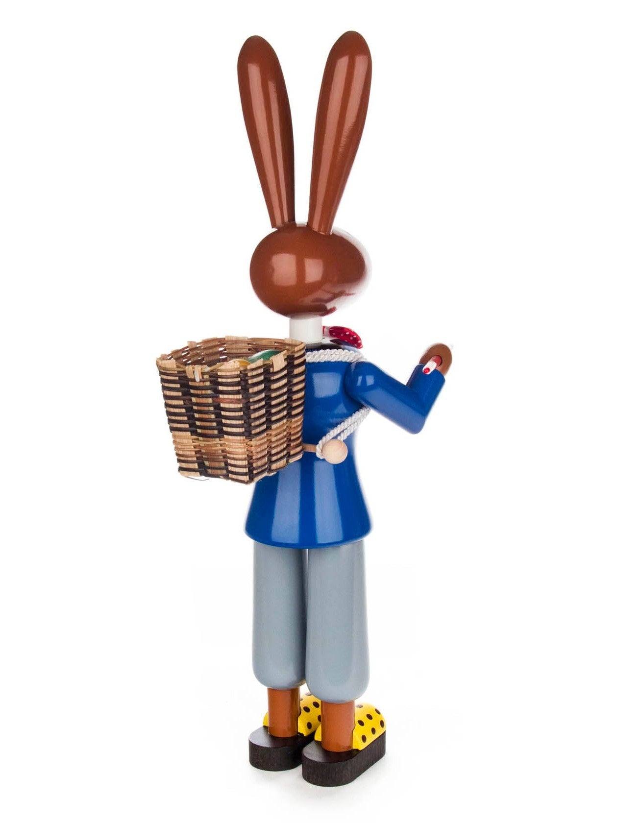 German Rabbit Painter in Blue