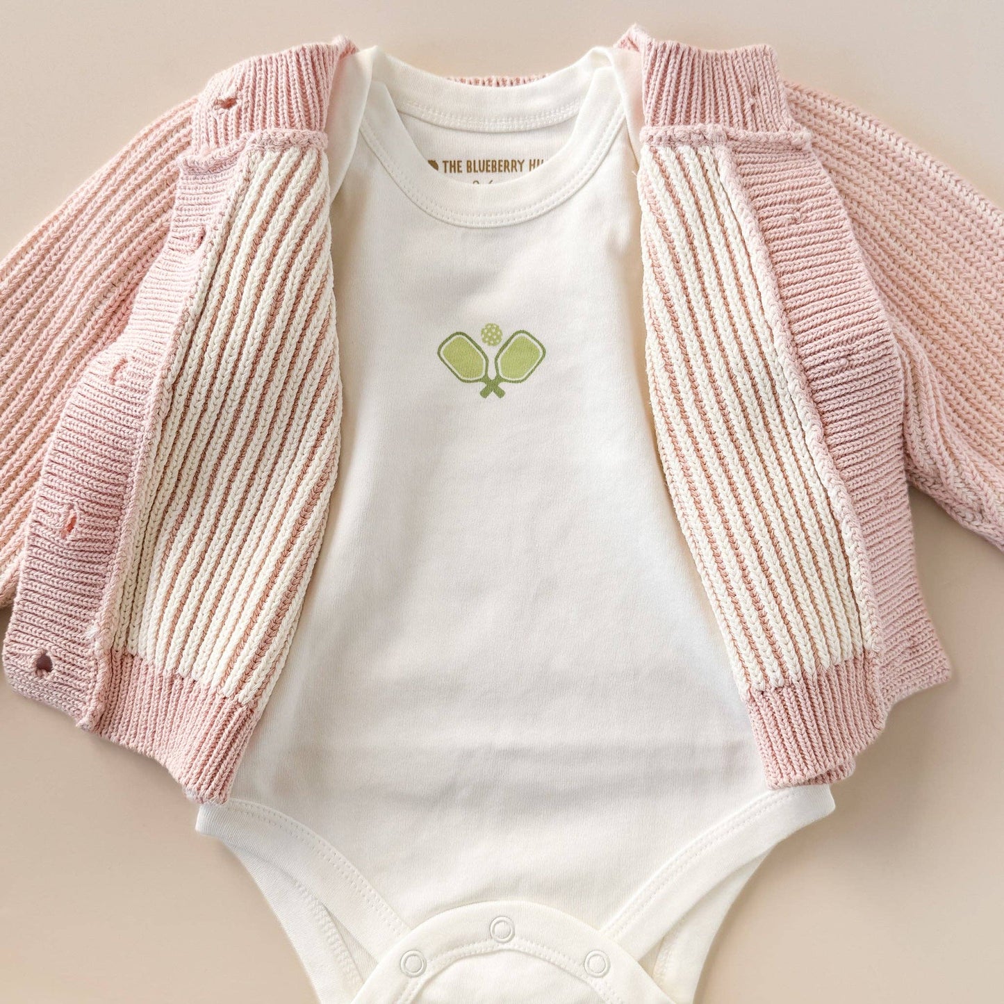 Cotton Brioche Cardigan Pink Baby Kid Apparel Valentines: Blush / S 12-24m