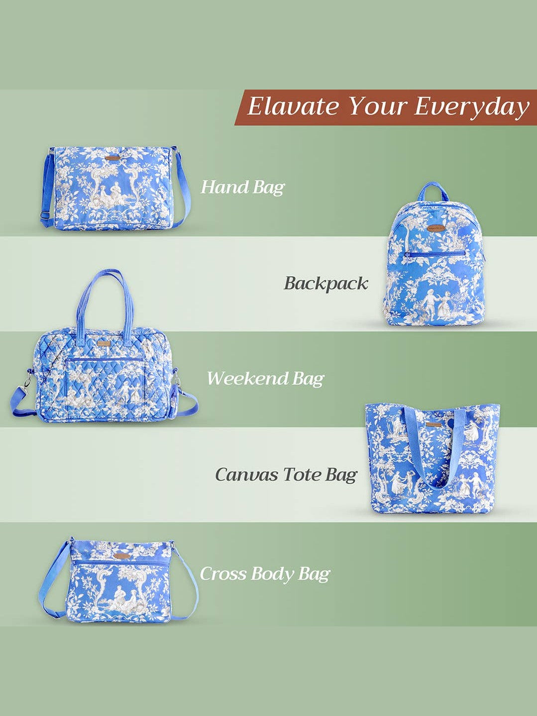 Shopping Bag for Everyday/Groceries - Joli Jouy - Blue