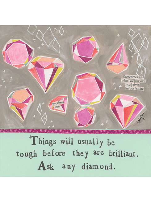 DIAMOND | CURLY GIRL EVERYDAY GREETING CARD: None