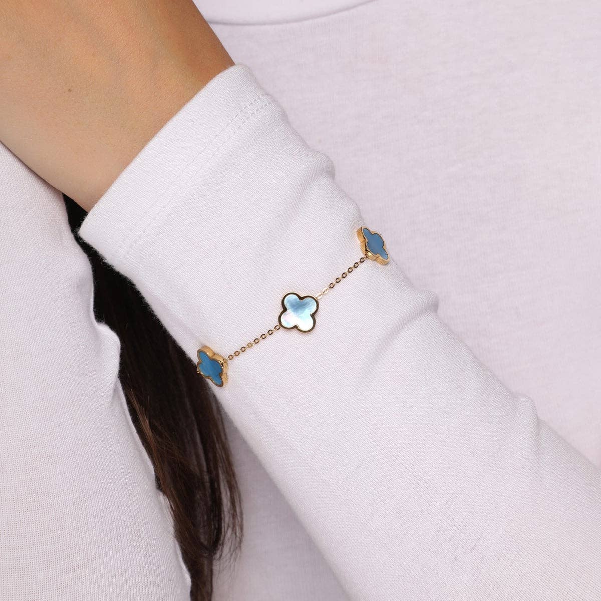 Sky Clover Bracelet | 18K Gold Plated: Gold