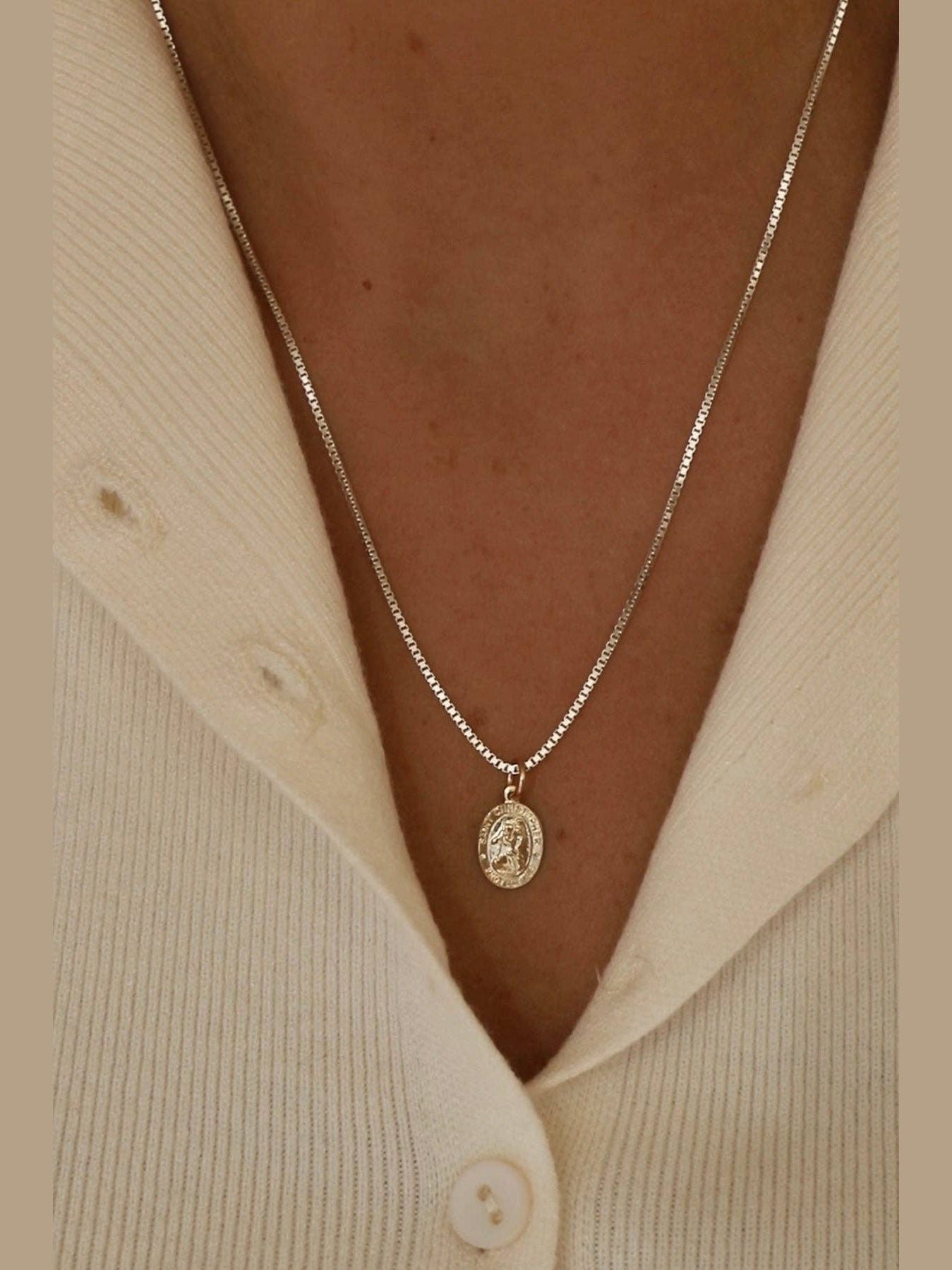 ST. CHRISTOPHER CHARM- GOLD FILLED (charm only)