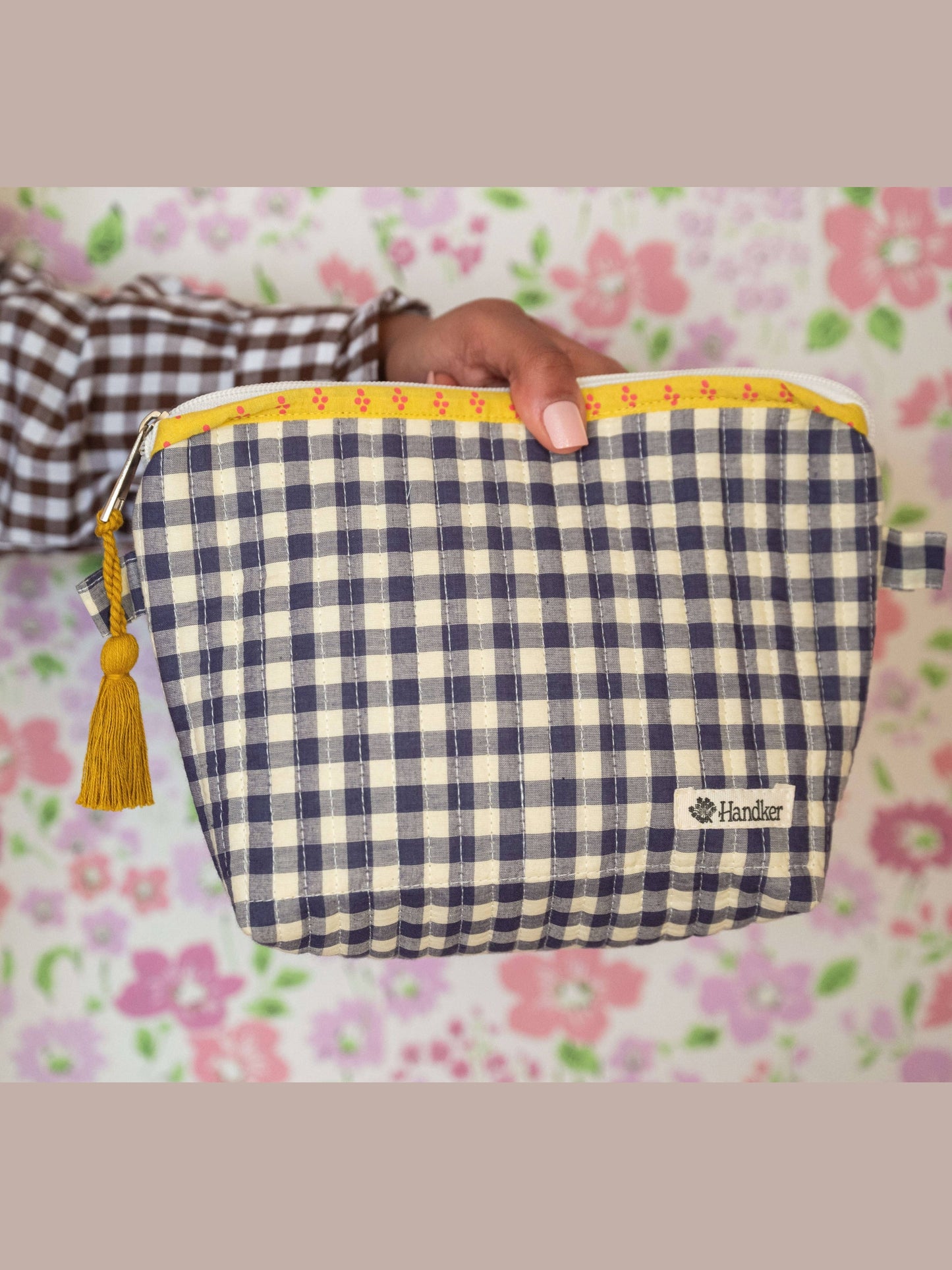 Teddy Quilted Zipper Pouch