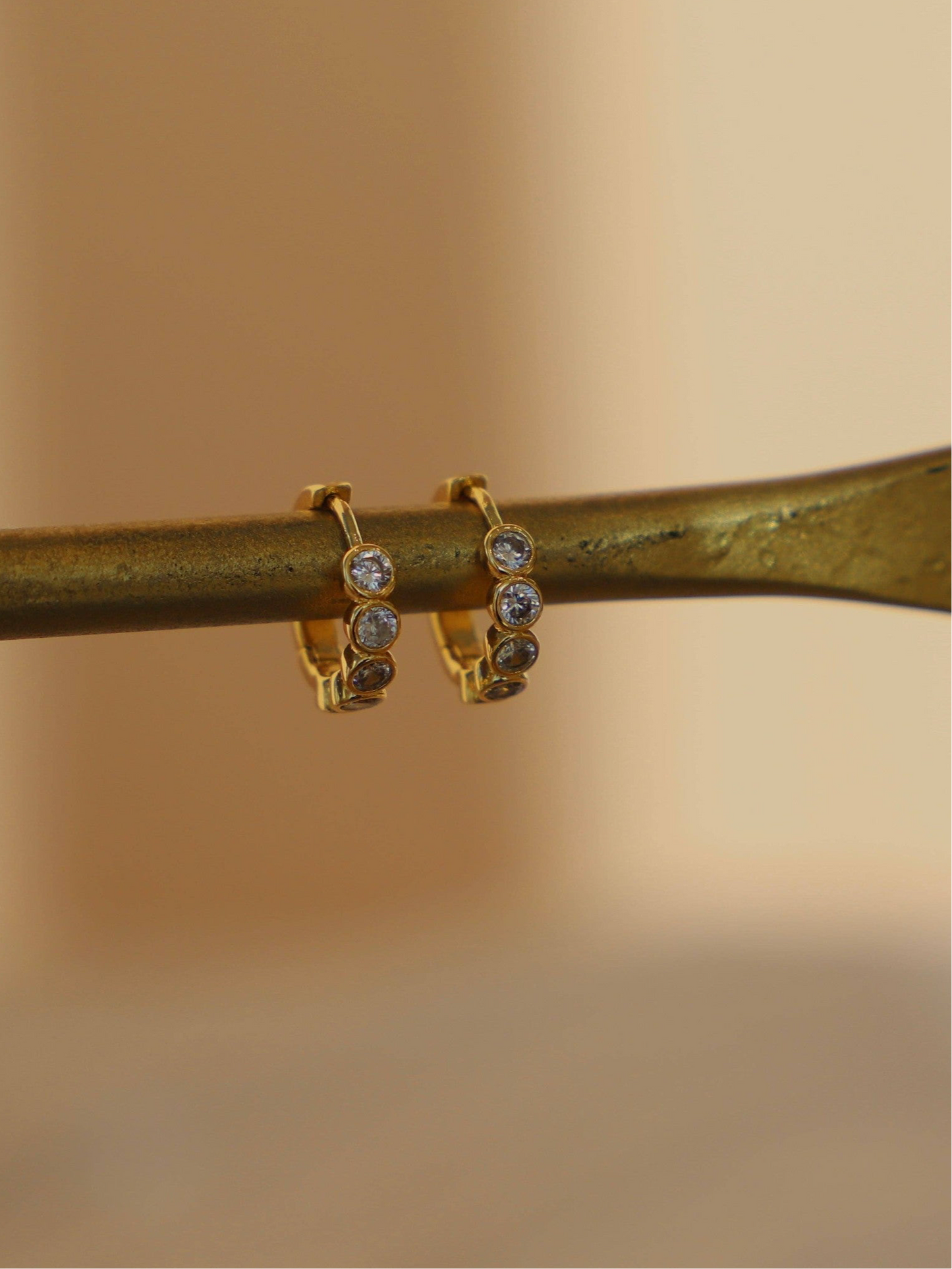 ETERNITY HUGGIE HOOP: Yellow Gold