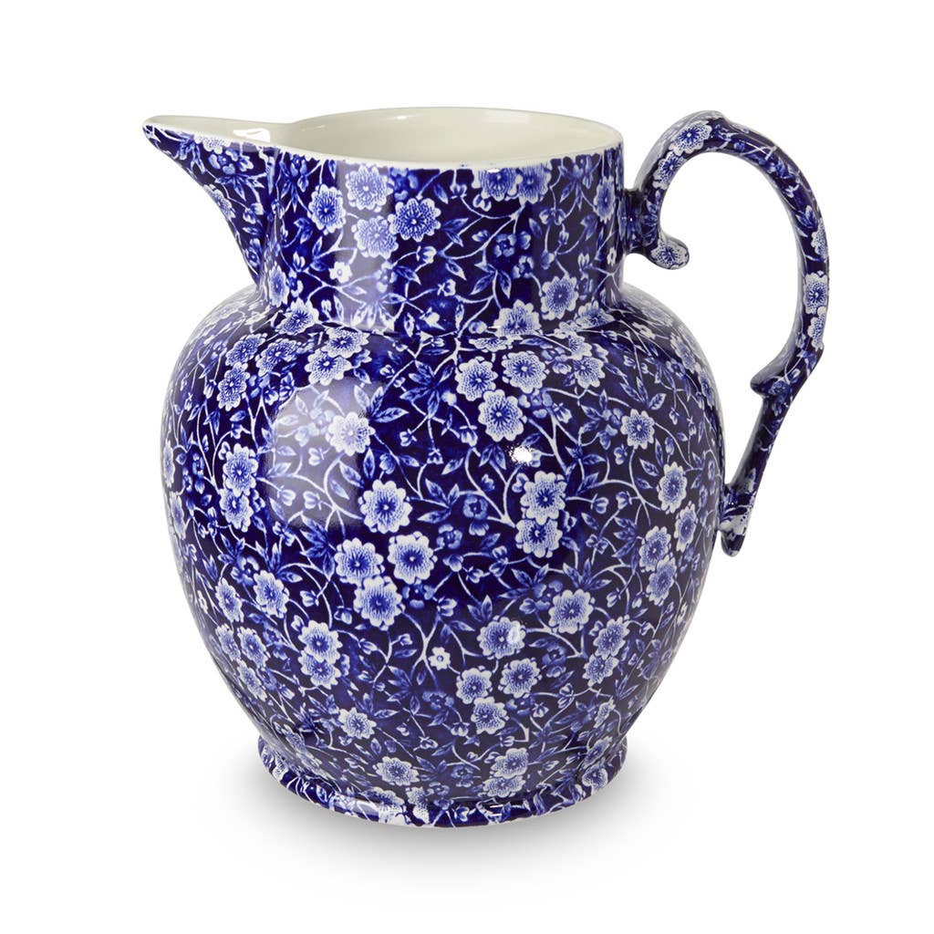 Blue Calico Large Etruscan Jug