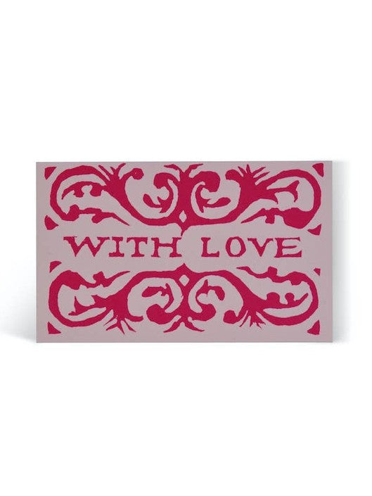 Pack of Arabesque With Love Gift Cards Pink and Raspberry