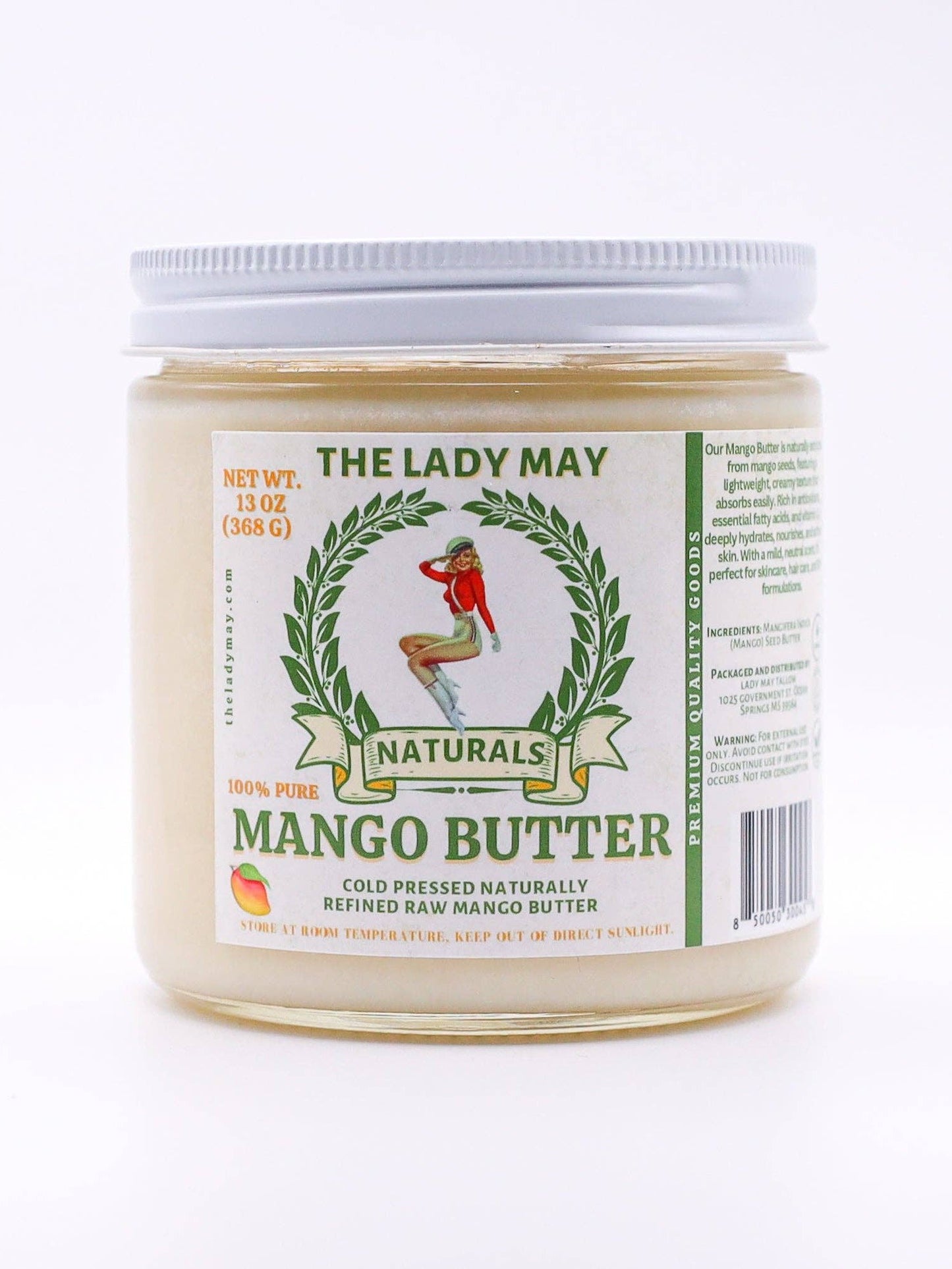 100% Pure Cold-Pressed Mango Butter – Naturally Refined, Moisturizing & Nourishing