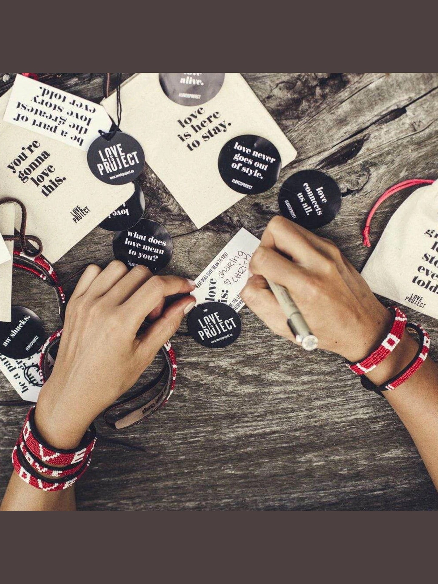 Skinny Love Bracelet - Red