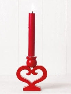 Red Scandinavian Candle Holder
