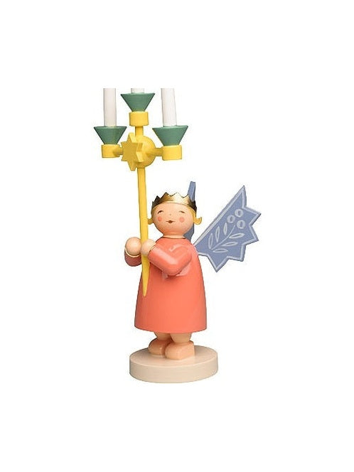 German Angel wearing crown with candleabra