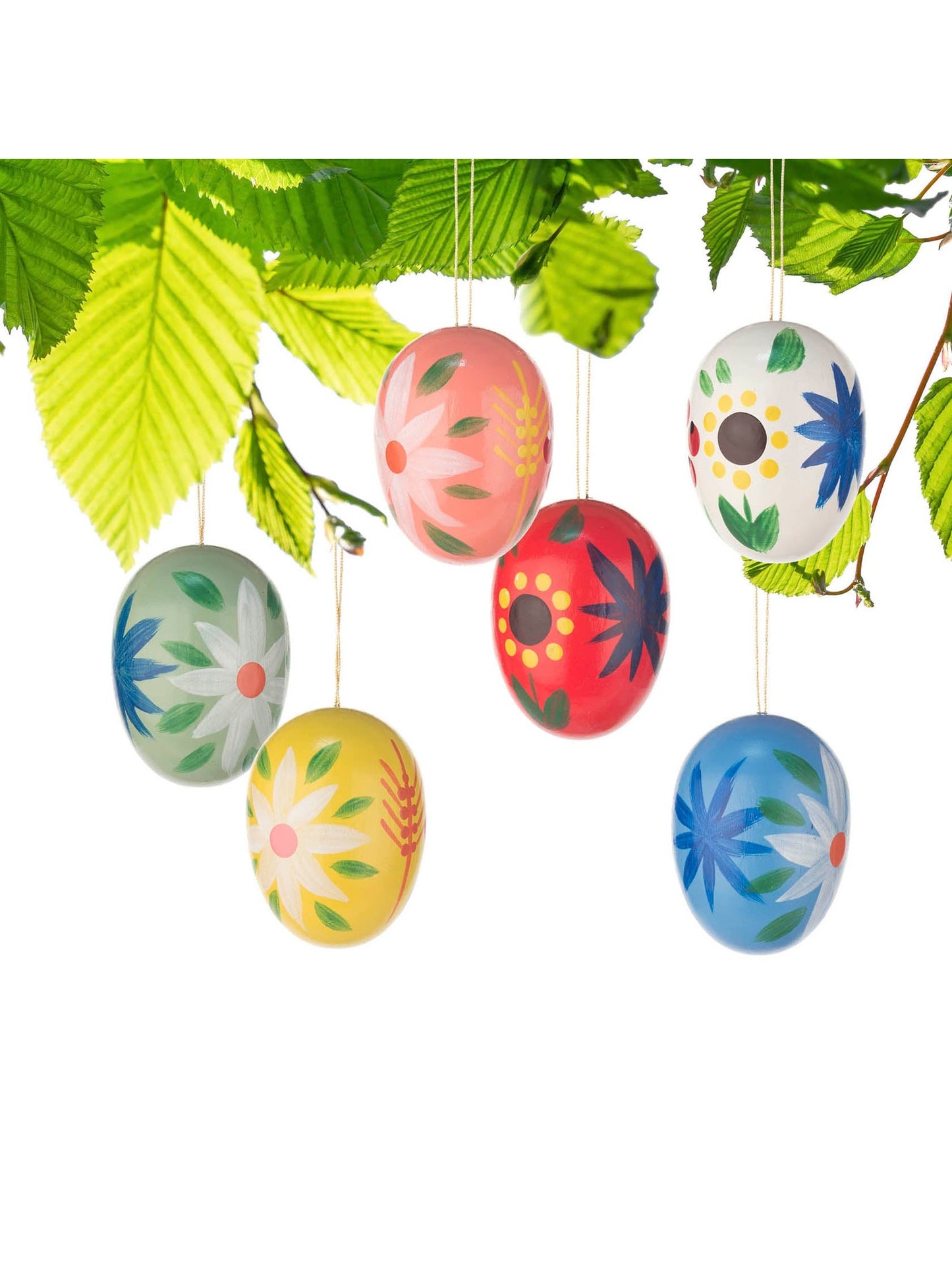 German Ornament Easter Eggs (6 eggs)