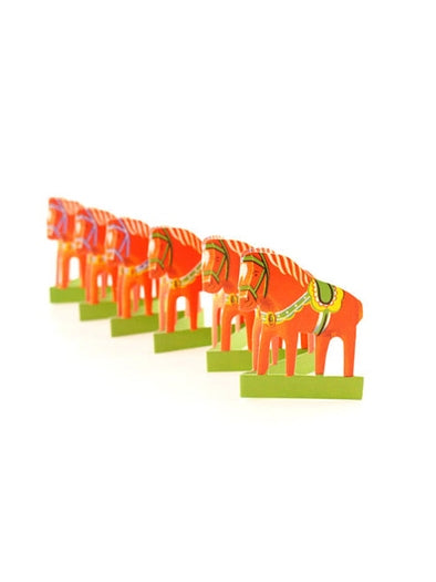 Paper Dala Horse Small Fan