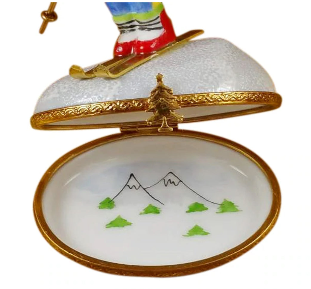 Rochard "Skier On Mountain" by Limoges