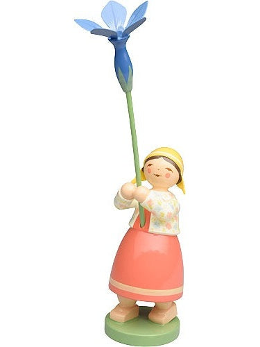 Girl with Spring Gentian by Wendt & Kuhn