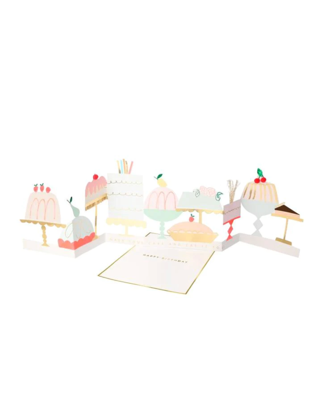 Meri Meri Cake Concertina Card