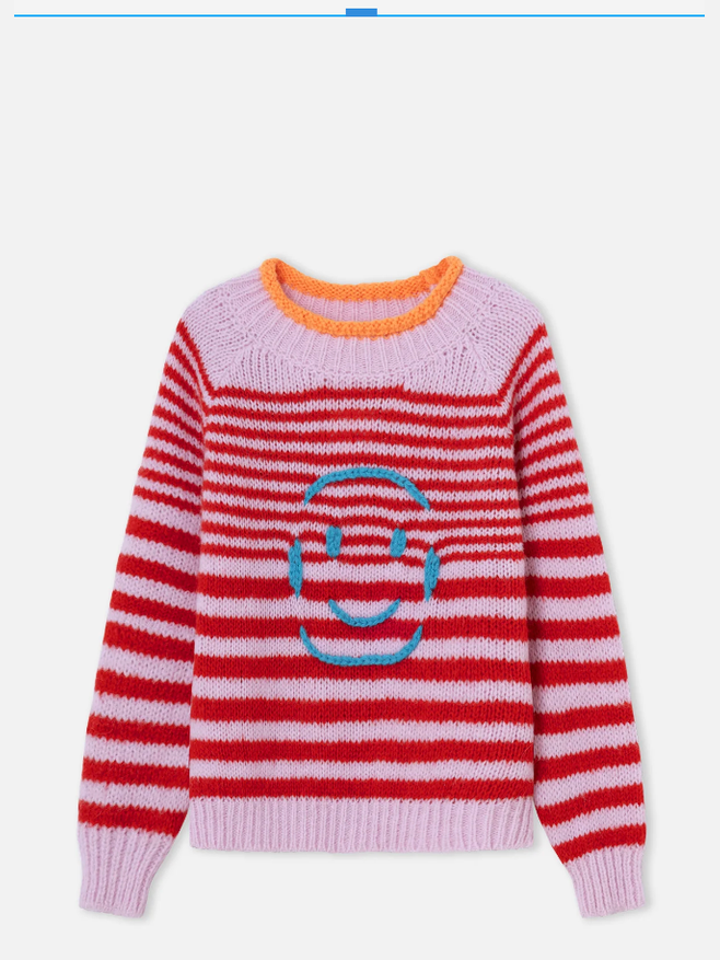 Dr Bloom Red Smile Sweater