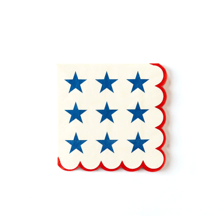 My Mind’s Eye Stars with Scallop Edge 5" Napkin