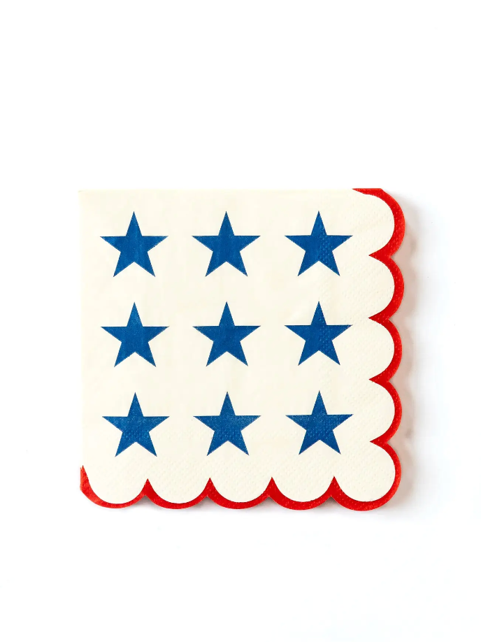 My Mind’s Eye Stars with Scallop Edge 5" Napkin