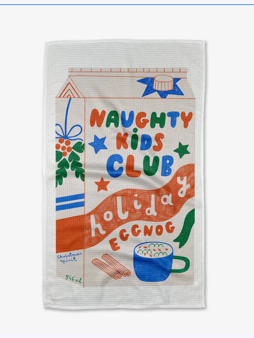 Naughty Club Geometry Tea Towel