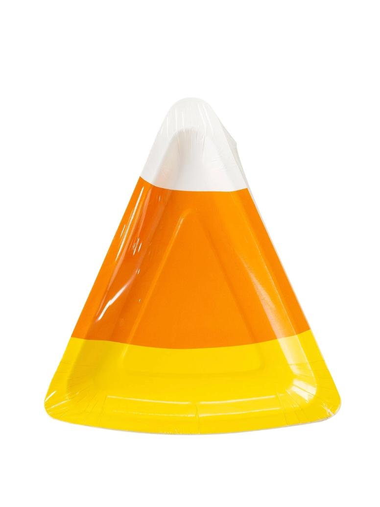My Mind's Eye Candy Corn Shaped Paper Plate