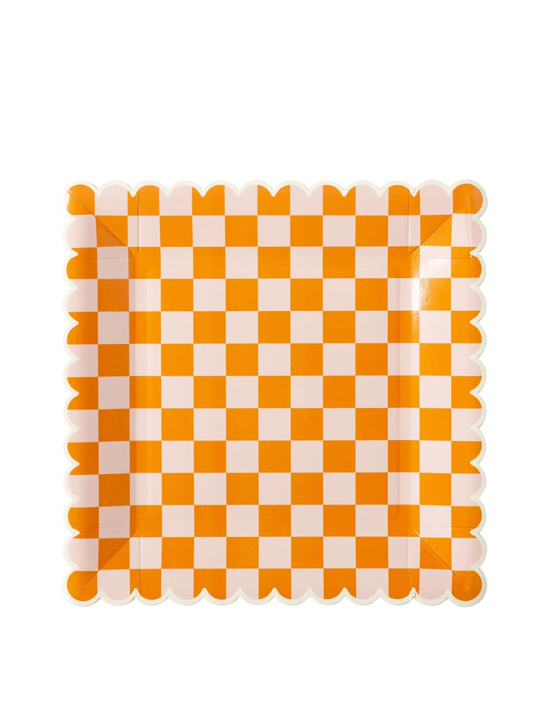 My Mind's Eye Ghoul Gang Checkered Paper Plate
