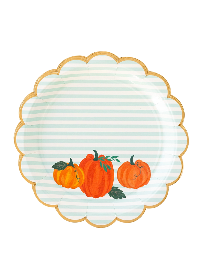 My Mind's Eye Pumpkin Stripes Plates