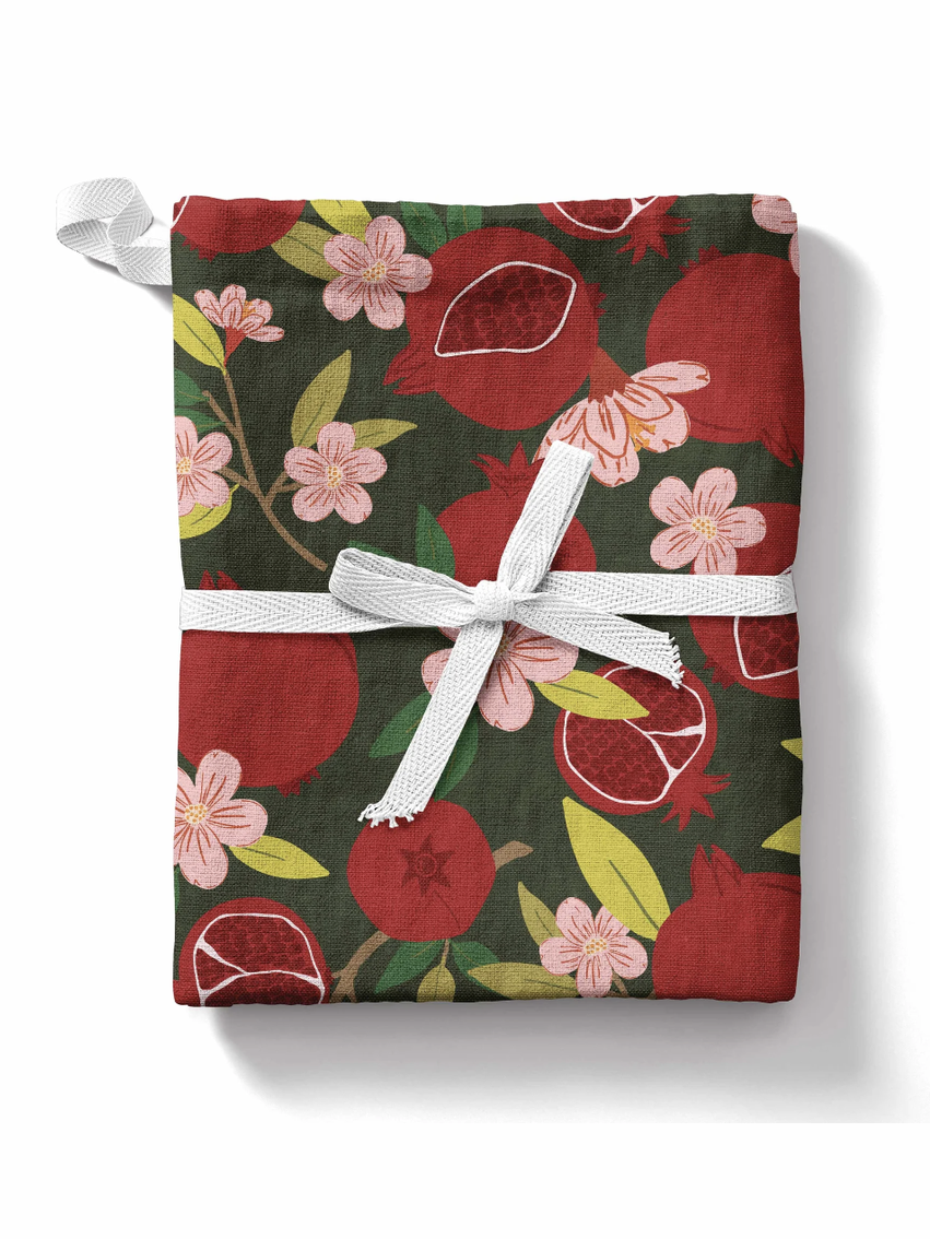 Pomegranate Tea Towel