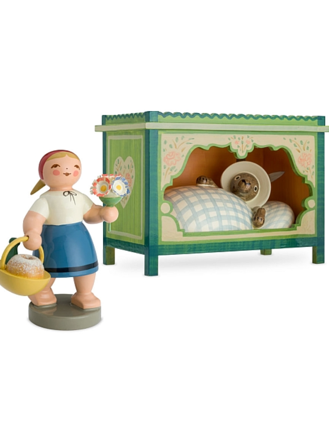 Red Riding Hood and the Wolf in Four-Poster Bed (Wendt & Kühn)