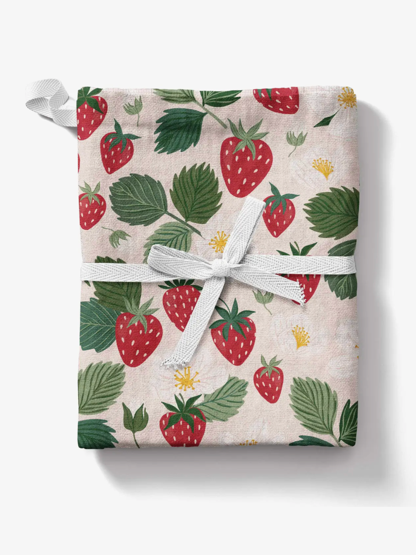 Strawberry Patch Tea Towel